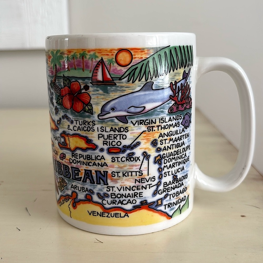 Caribbean Sea Map Caribbean Countries Map Tropical Islands Vacation Sunset